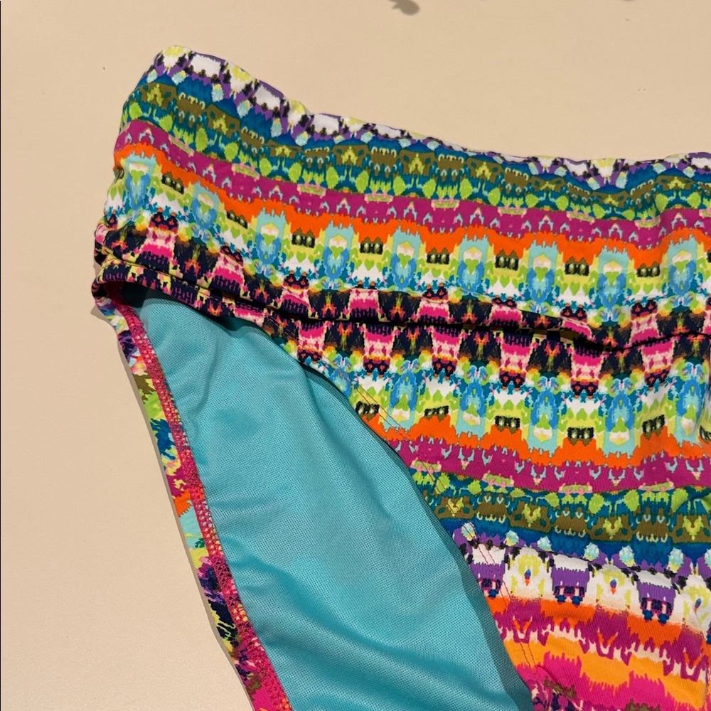Multicolor Patterned Bikini Bottom - Picture 3 of 8